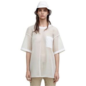 NWT Acne Studios White ‘Avre’ Mesh Top